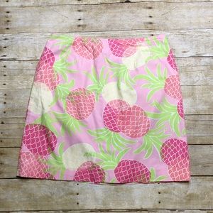 Lily Pulitzer Pink Pineapple Mini Skirt